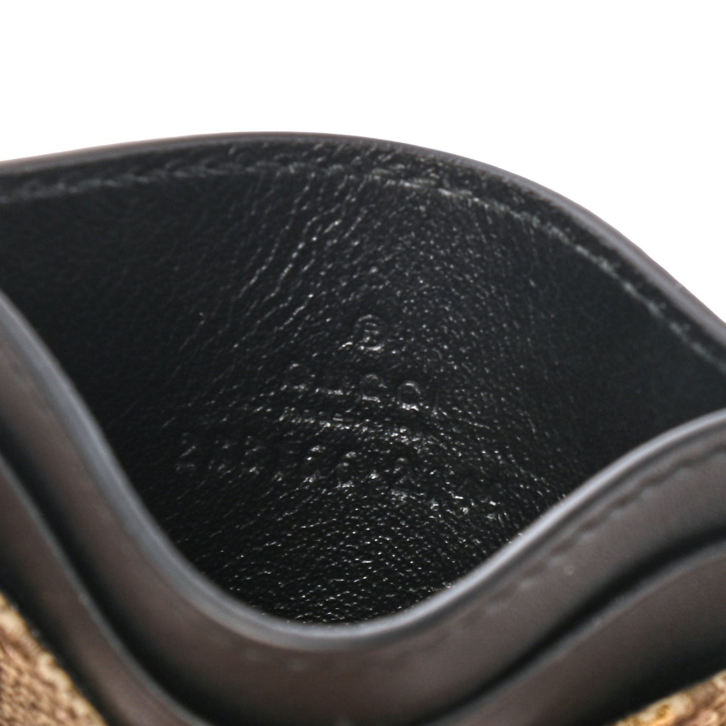 GG Supreme Monogram Bees Card Holder Black