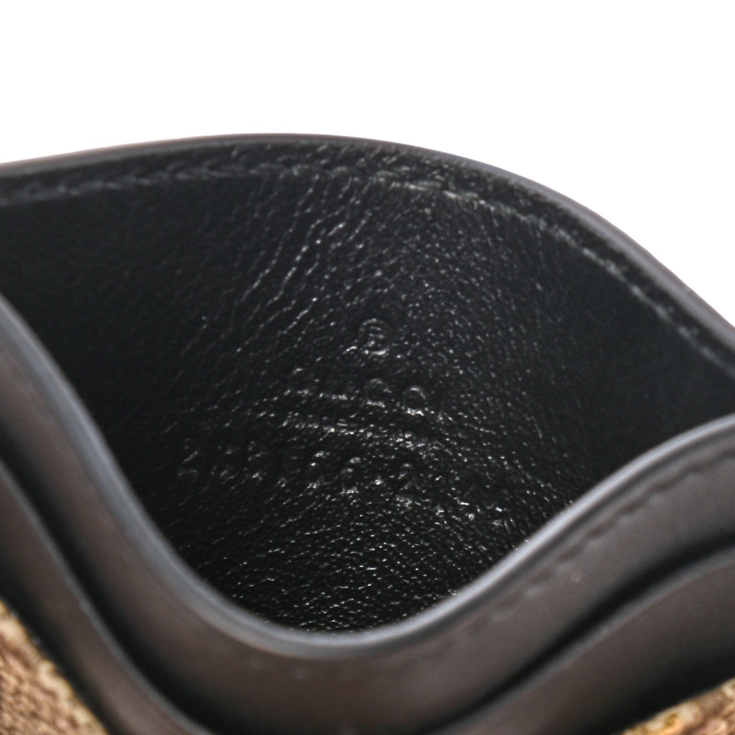 Gucci GG Supreme Monogram Bees Card Holder Black 5 of 7