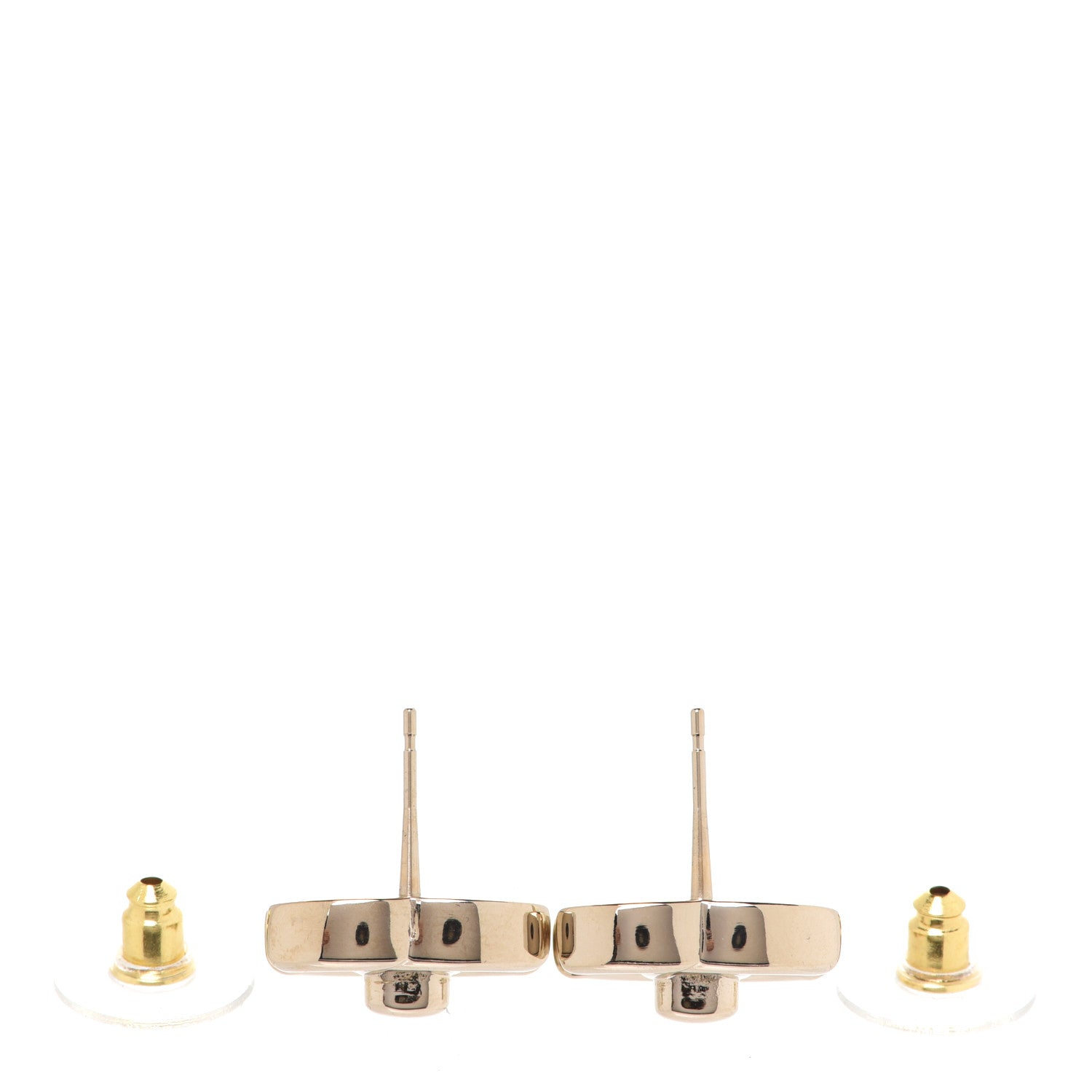 Chanel Metal CC Turnlock Earrings Gold 3 of 5