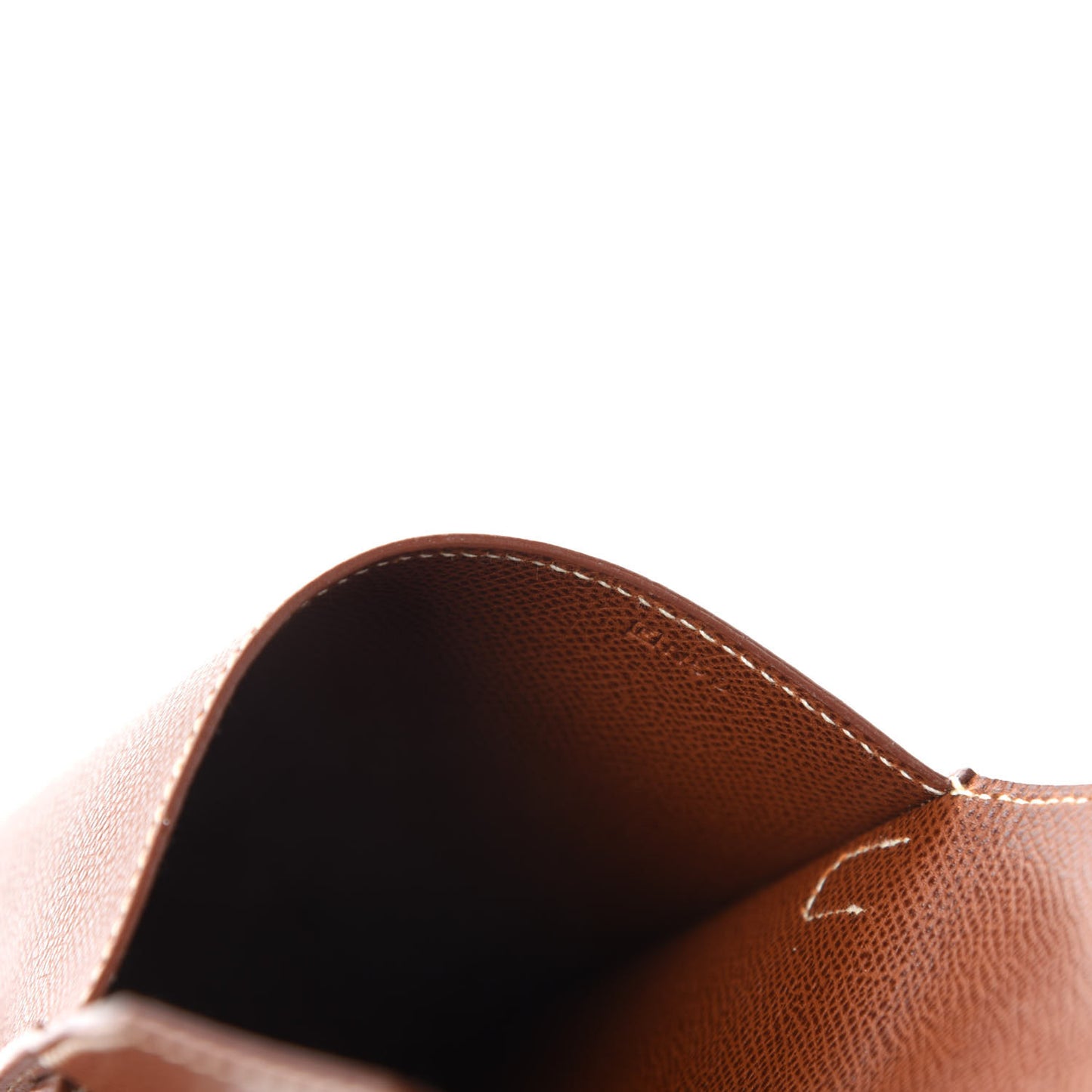 Veau Lisse Amelie Flat Pochette Noisette