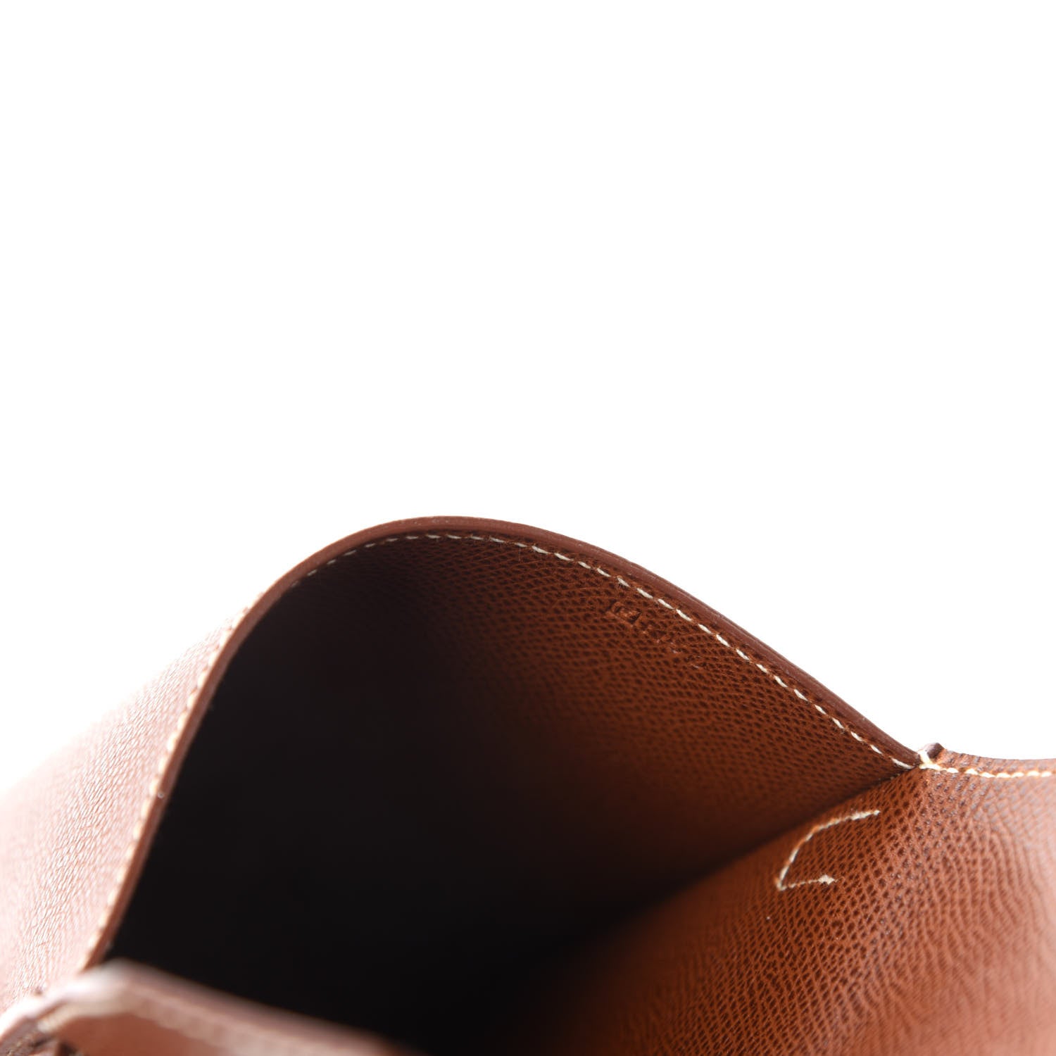 Hermes Veau Lisse Amelie Flat Pochette Noisette 5 of 10