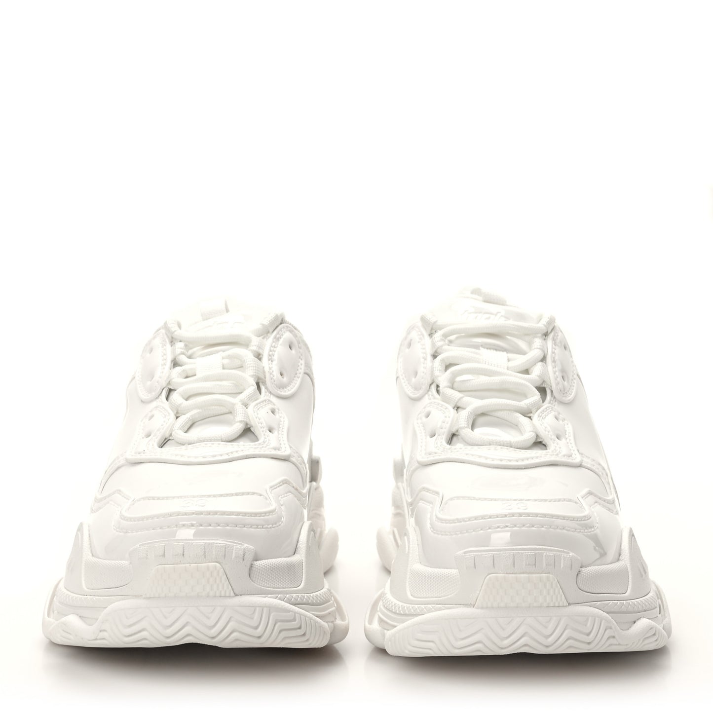 Rubber Monocolor Womens Triple S Sneakers 39 White