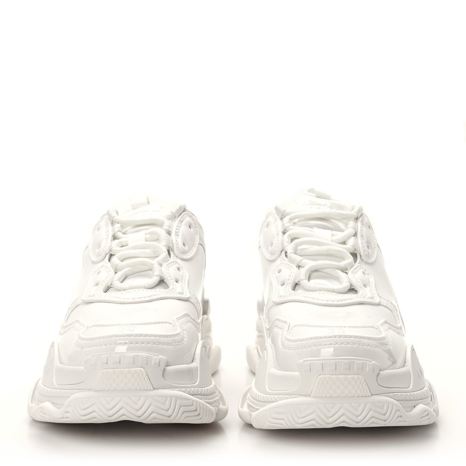 Balenciaga Rubber Monocolor Womens Triple S Sneakers 39 White 2 of 8