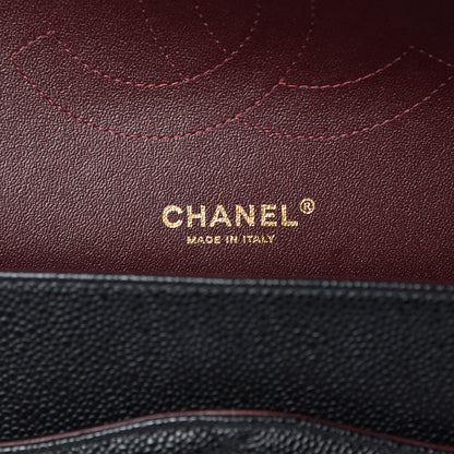 Chanel Caviar Quilted Jumbo Double Flap Black 6 of 10