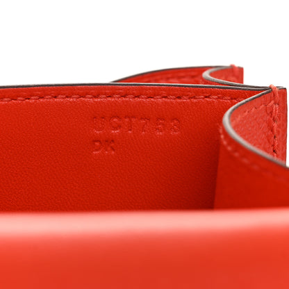 Hermes Epsom Enamel Constance 18 Capucine Sanguine 7 of 12