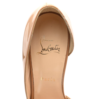 Christian Louboutin Patent Iriza 100 Pumps 40 Nude 7 of 7