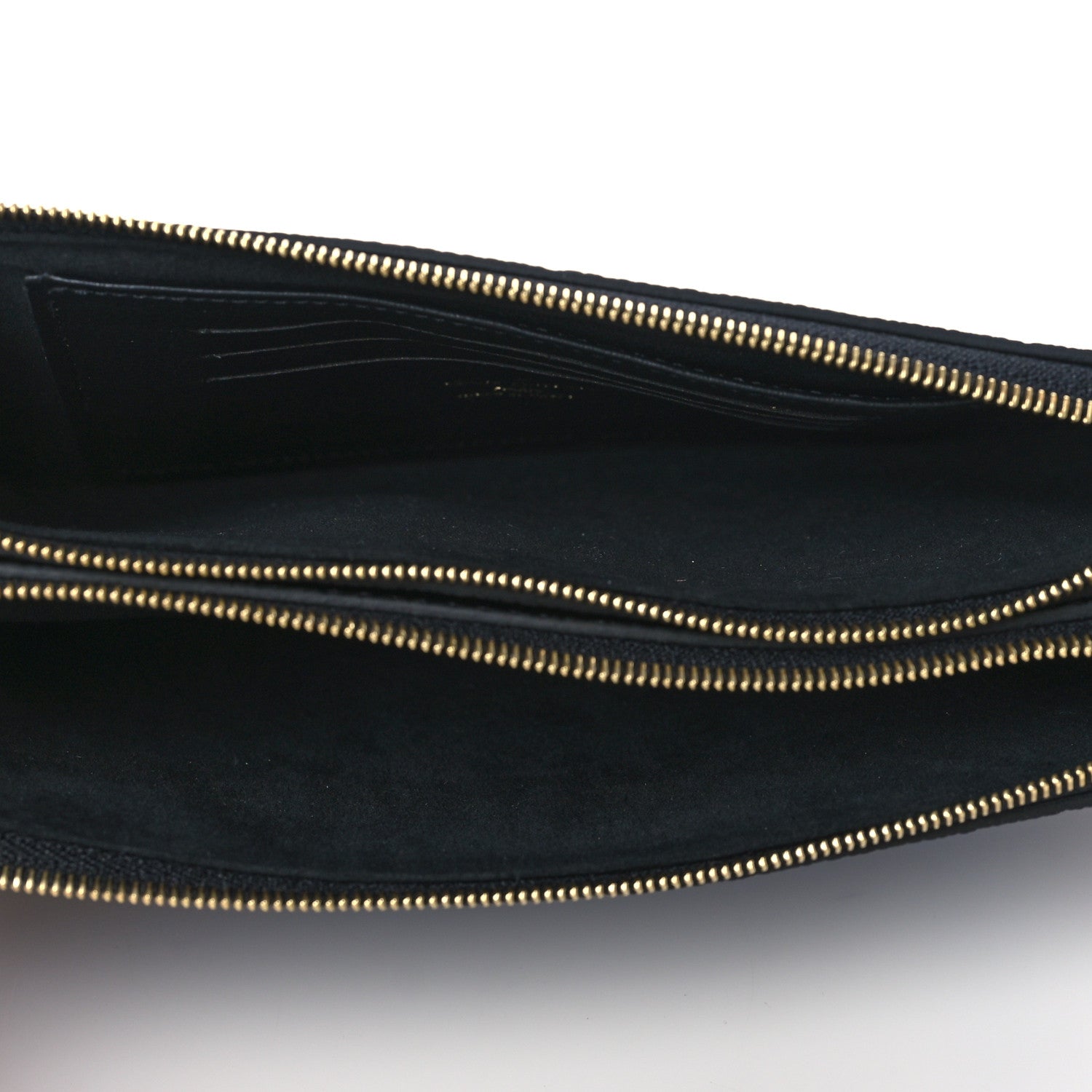 Louis Vuitton Empreinte Double Zip Pochette Black 5 of 10