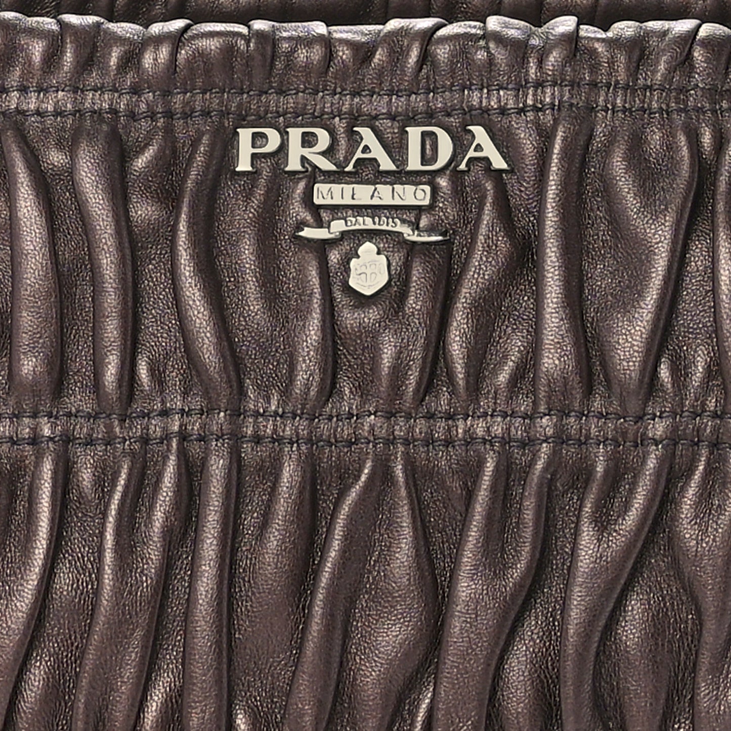 Nappa Gaufre Mordore Chain Bag Brown