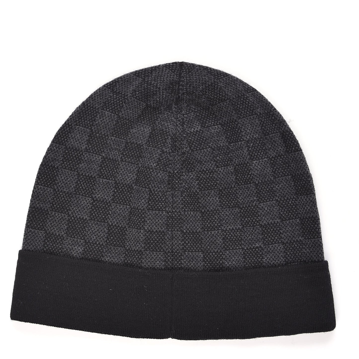 Wool Petit Damier Hat NM Graphite