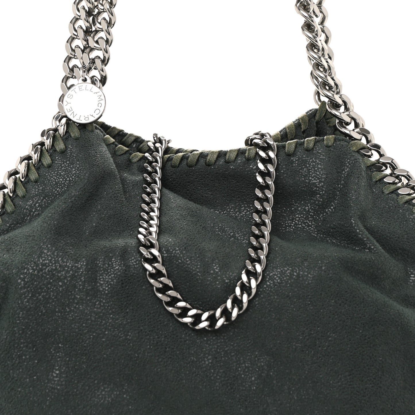 Shaggy Deer Mini Falabella Fold Over Tote Pine