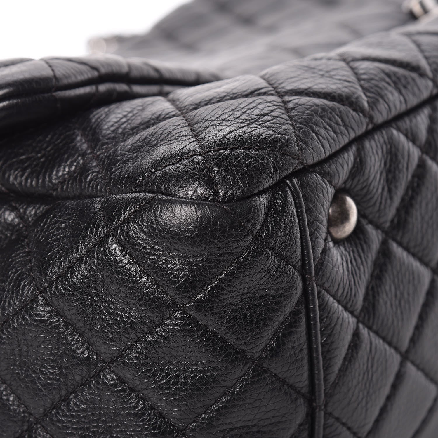 Chanel Calfskin Quilted XXL Travel Flap Bag Black 12 of 12