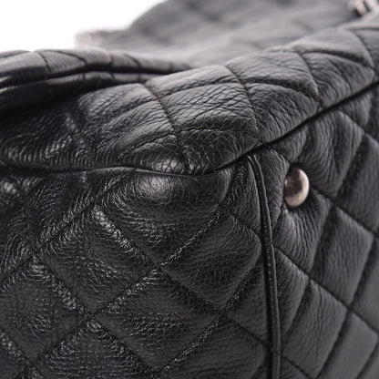 Chanel Calfskin Quilted XXL Travel Flap Bag Black 12 of 12