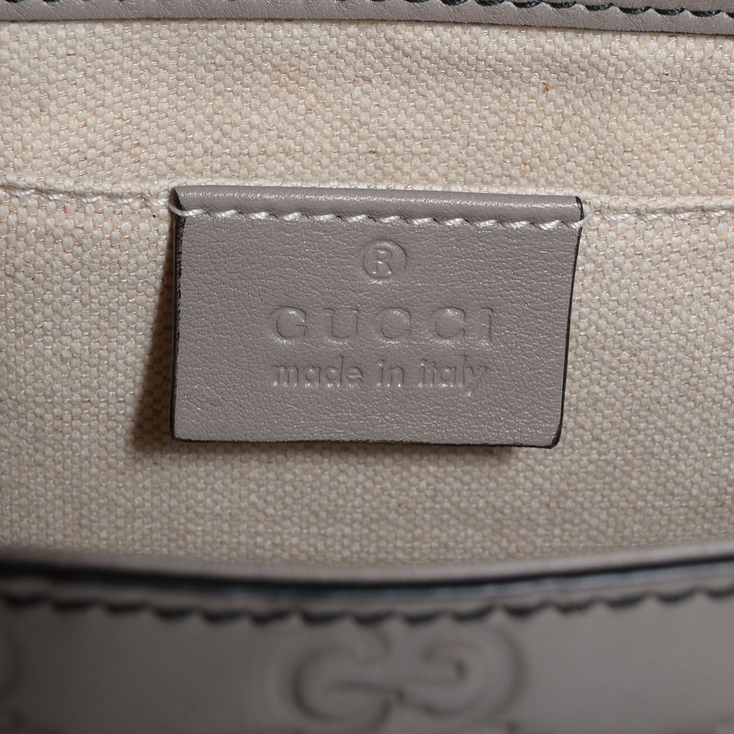 Gucci Guccissima Small Emily Chain Shoulder Bag Storm Grey 6 of 7