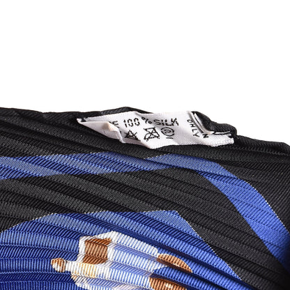 Hermes Silk Plisse Raconte Moi Le Cheval Scarf 90 4 of 4