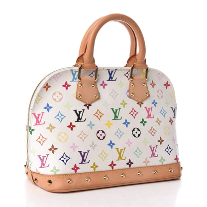 Louis Vuitton Monogram Multicolor Alma White 3 of 12