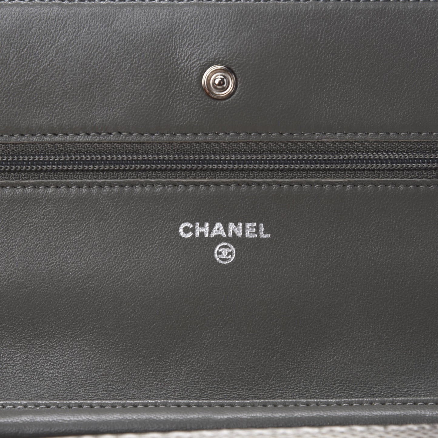 Lizard Ombre Wallet on Chain WOC Grey