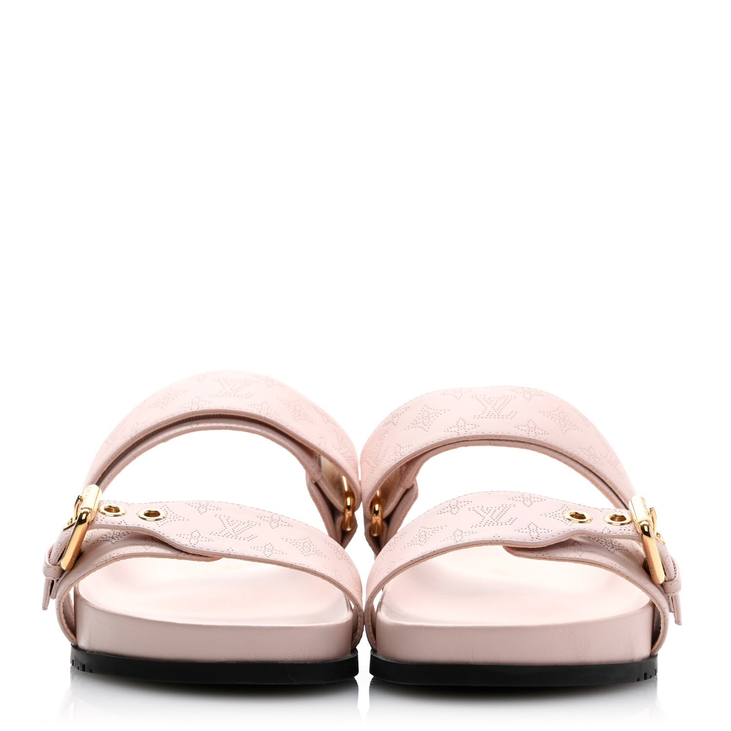 Louis Vuitton Mahina Bom Dia Flat Mule Sandals 39 Light Pink 2 of 8