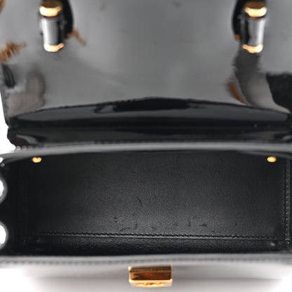 Versace Patent Calfskin Small La Medusa Top Handle Bag Black 5 of 9