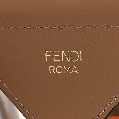 Fendi Ribbon Vitello King FF 1974 Adjustable Strap You Fango Brick Sand 3 of 5