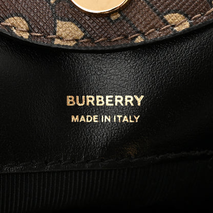 Burberry E-canvas Monogram TB Bucket Bag Bridle Brown 6 of 9
