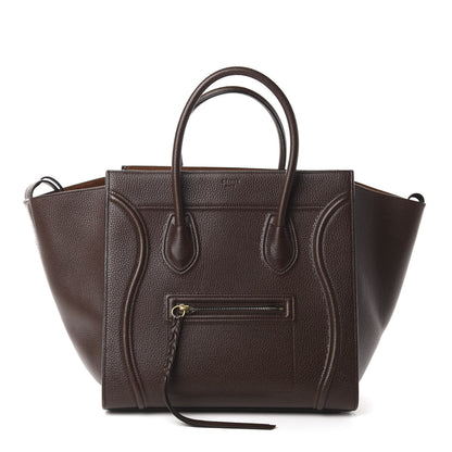 Celine Grained Calfskin Medium Phantom Luggage Brown 1 of 10