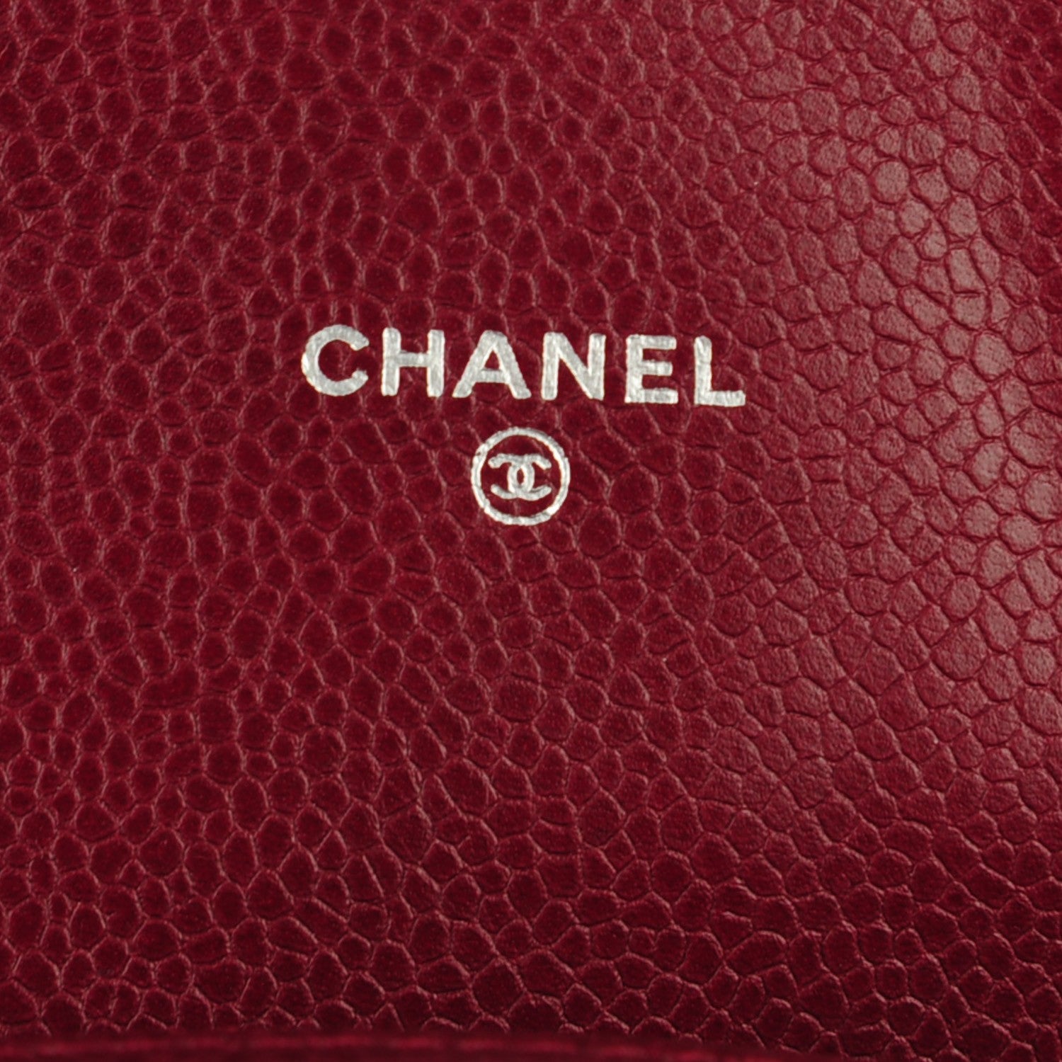 Chanel Caviar Half Moon Wallet On Chain WOC Dark Red 6 of 8