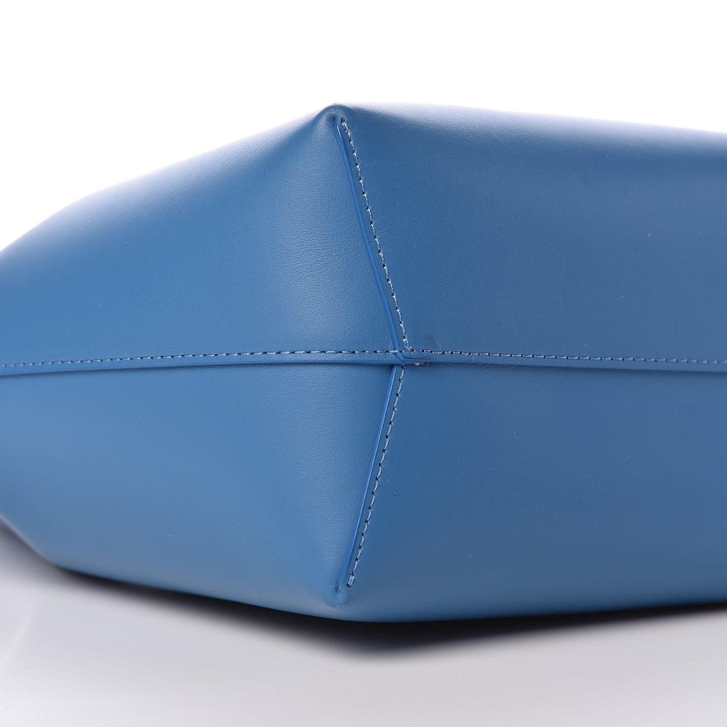 Calfskin Mini Bucket Bag Sea Blue
