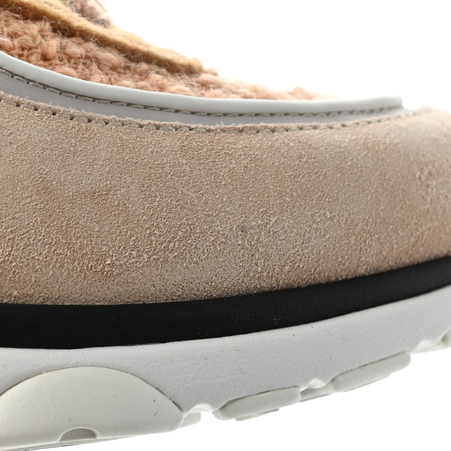 Chanel Suede Tweed Felt CC Sneakers 40.5 Beige 8 of 11