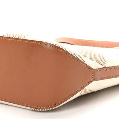 Hermes Swift Toile H Cabas H En Biais 27 Ecru Naturel Gold 10 of 10