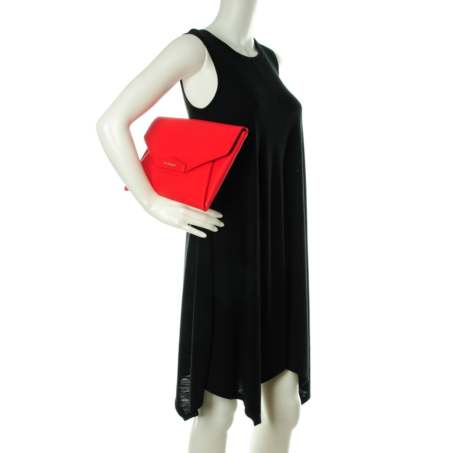 Givenchy Sugar Goatskin Medium Antigona Envelope Clutch Medium Red 2 of 7