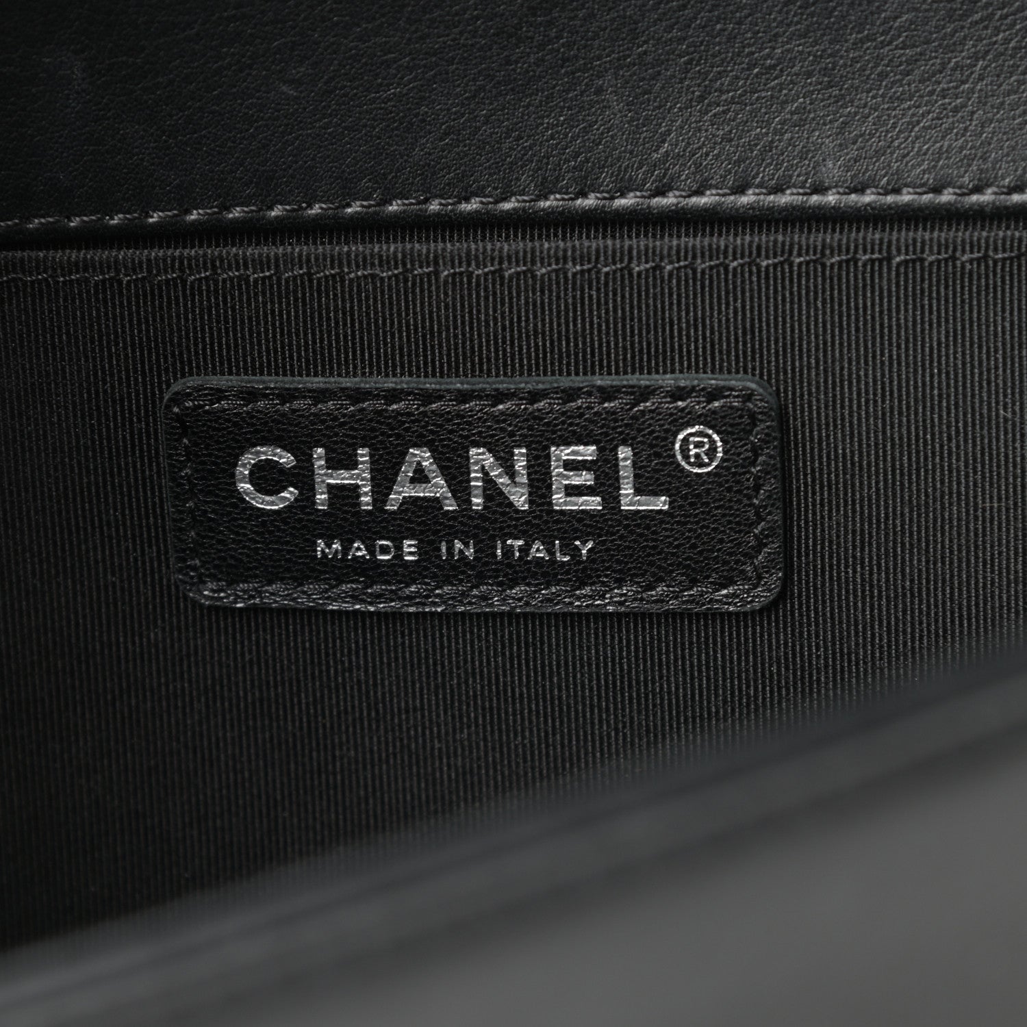 Chanel Lambskin Medium Bi-Color Boy Flap Black Dark Navy 6 of 15