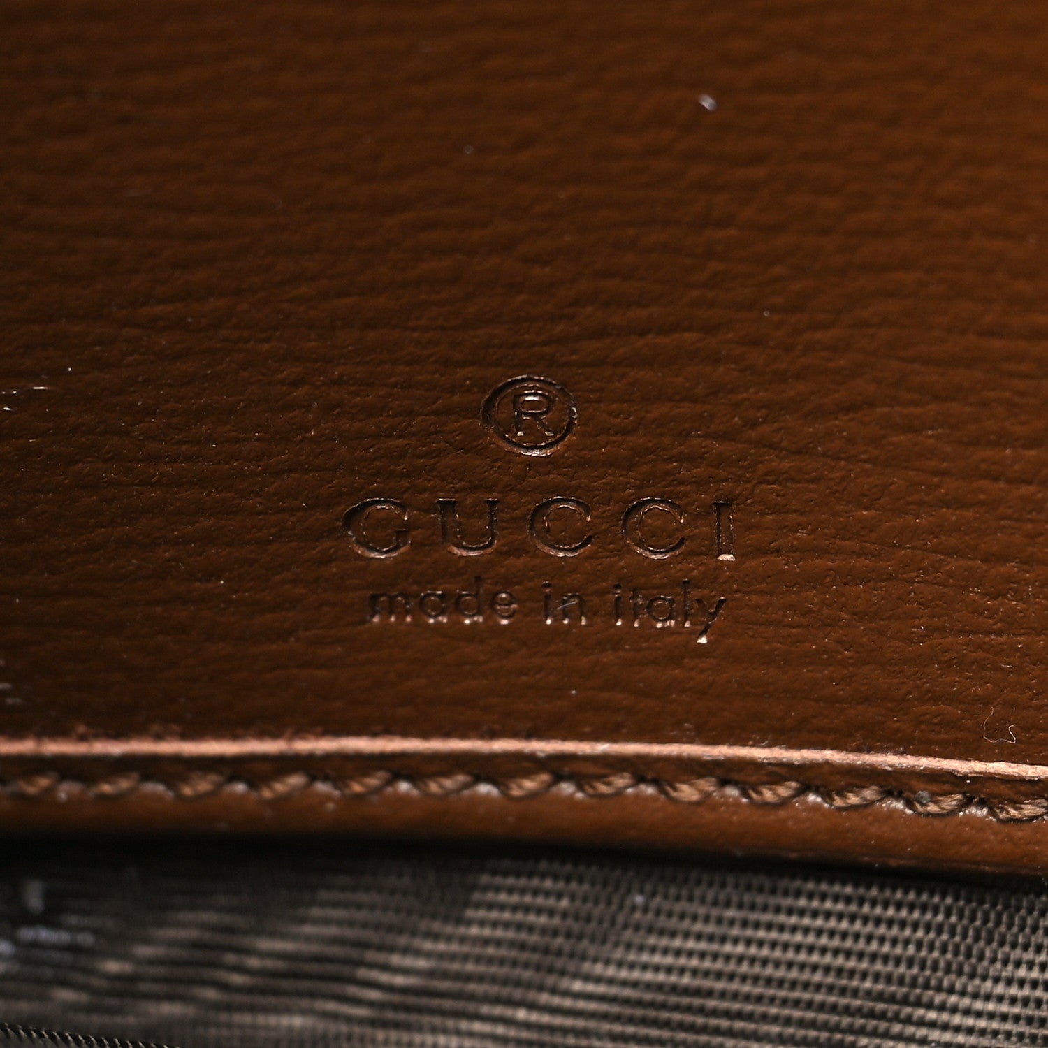 Gucci GG Supreme Monogram Azalea Calfskin Horsebit 1955 Zip Around Wallet Beige Ebony Brown Sugar 6 of 8