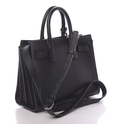 Saint Laurent Grained Calfskin Nano Sac De Jour Black 3 of 11