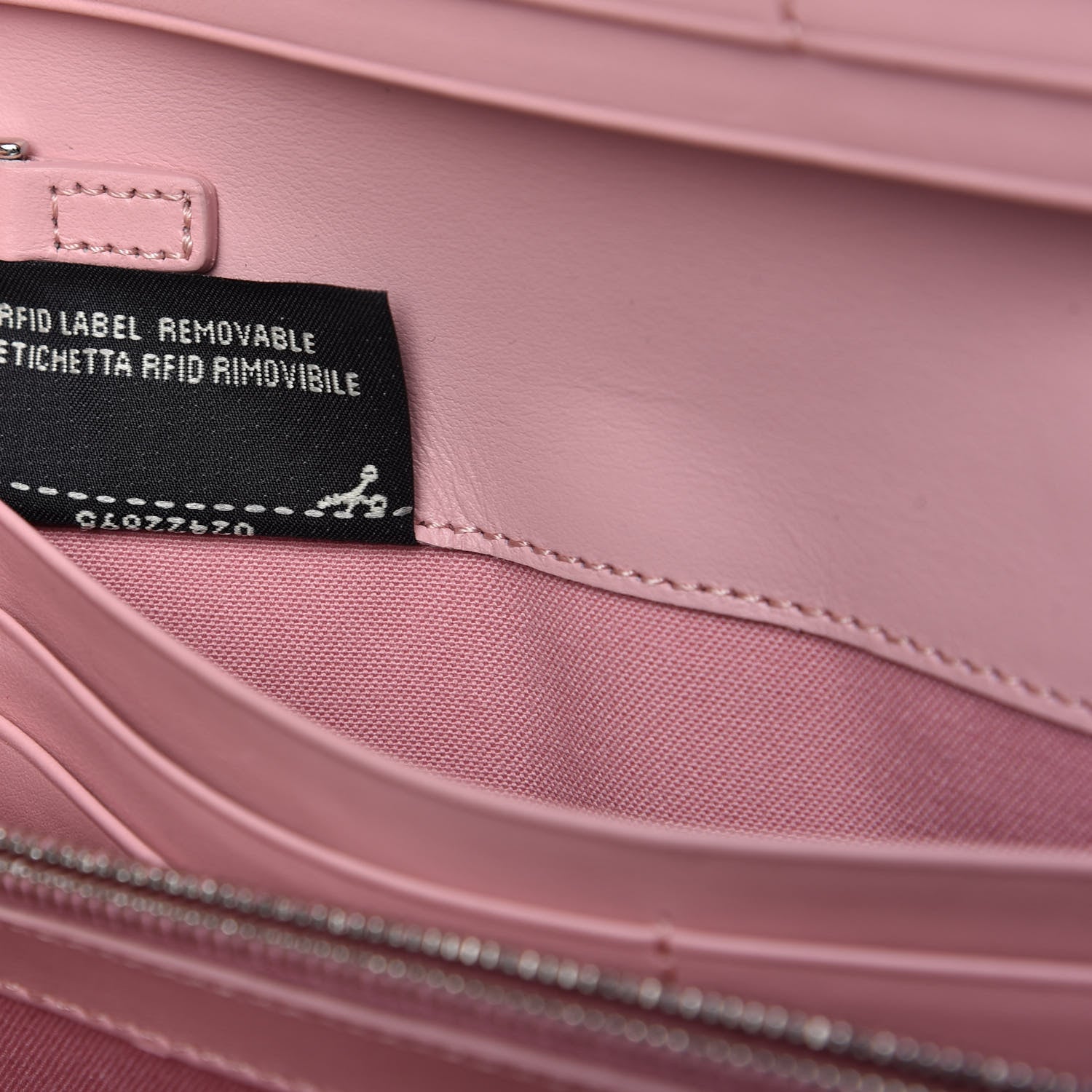 Fendi Vitello Elite Century Hypnoteyes Studded Continental Wallet On Chain Bubblegum Multicolor 9 of 9