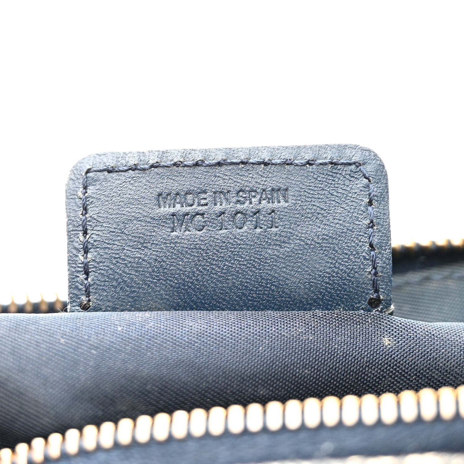 Christian Dior Monogram Mini Saddle Pochette Navy 6 of 8