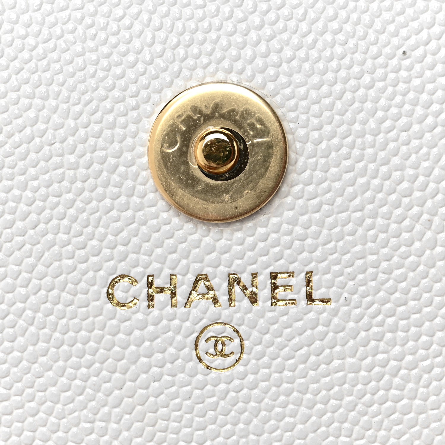 Chanel Caviar Quilted Pocket Twins Clutch With Chain White 6 of 11