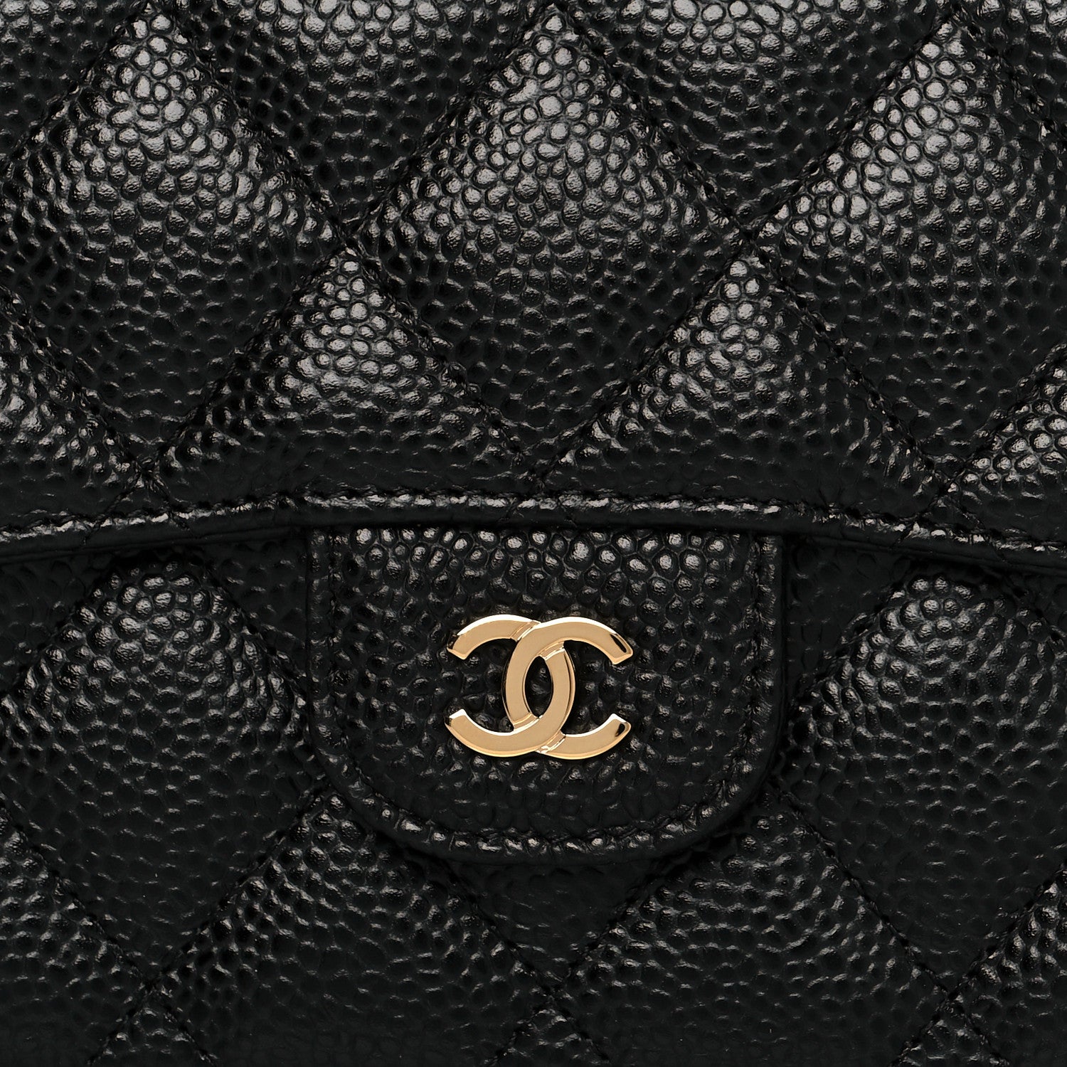 Chanel Caviar Quilted Large Flap Wallet Black 9 of 9