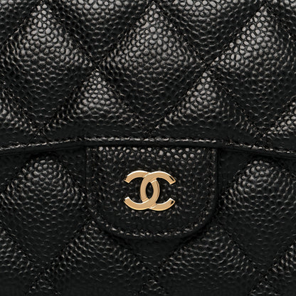 Chanel Caviar Quilted Large Flap Wallet Black 9 of 9