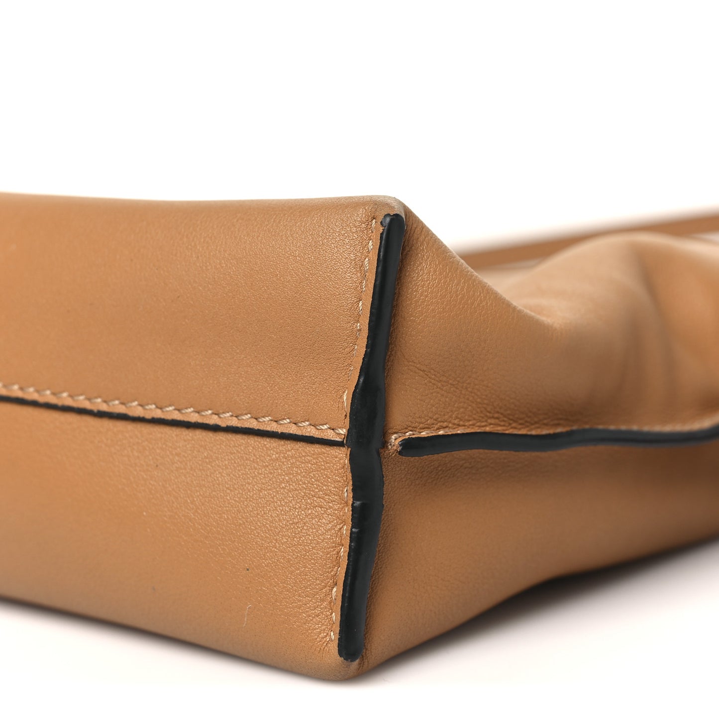 Calfskin Mini Flamenco Knot Clutch Warm Desert