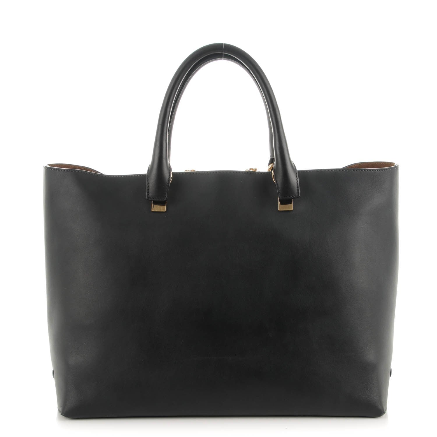Chloe Smooth Calfskin Medium Baylee Open Tote Marshmallow Grey Black 1 of 6
