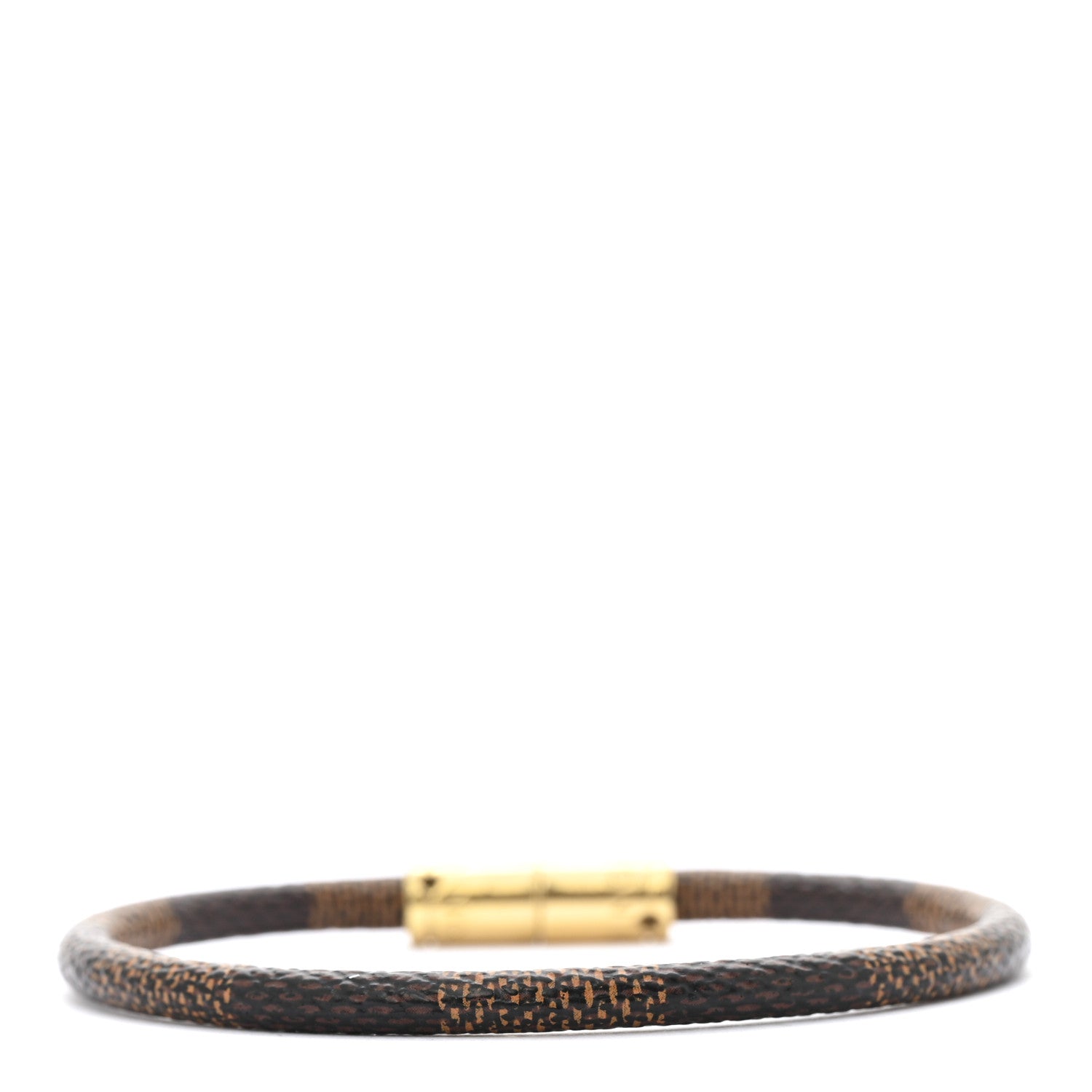Louis Vuitton Damier Ebene Keep It Bracelet 19 3 of 5