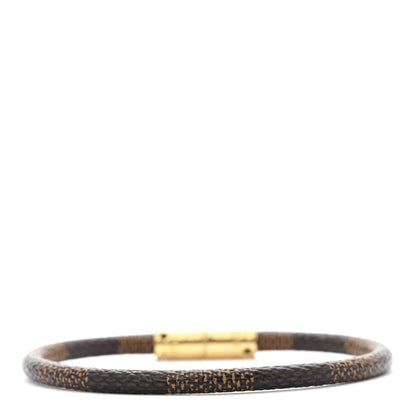 Louis Vuitton Damier Ebene Keep It Bracelet 19 3 of 5