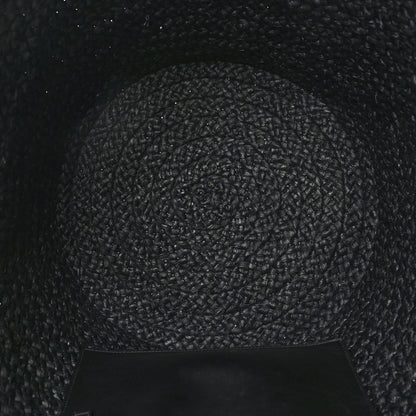 Saint Laurent Raffia Medium Panier Bag Black 5 of 9