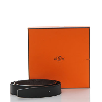 Hermes Swift Togo 32mm Belt Strap 95 Black Chocolate 7 of 7