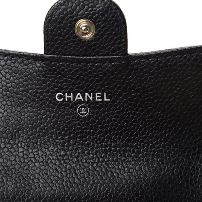 Chanel Caviar Quilted Flap Card Holder Black 6 of 9