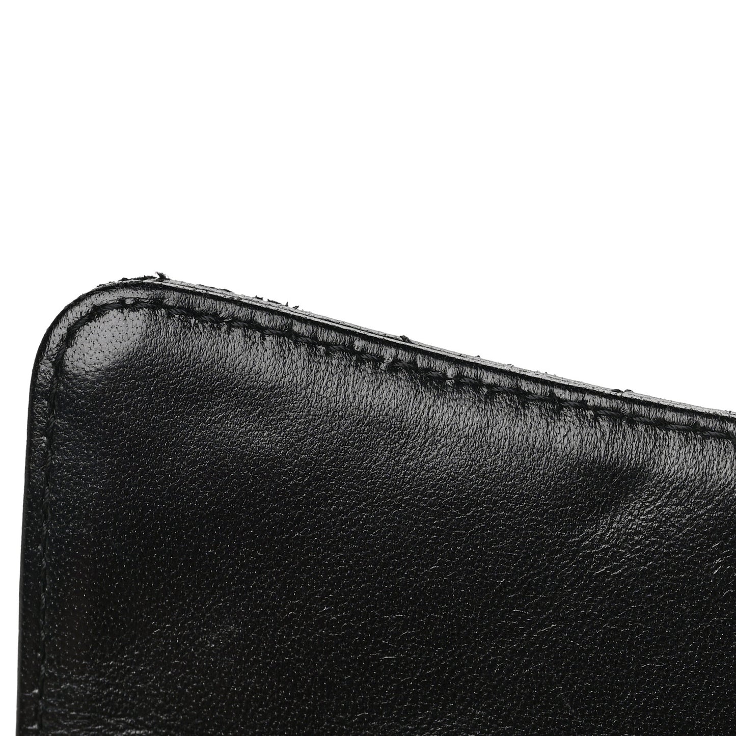 Lambskin Quilted Large Flap Wallet Black