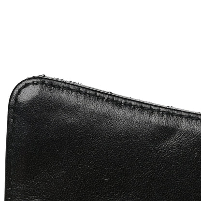 Chanel Lambskin Quilted Large Flap Wallet Black 9 of 10