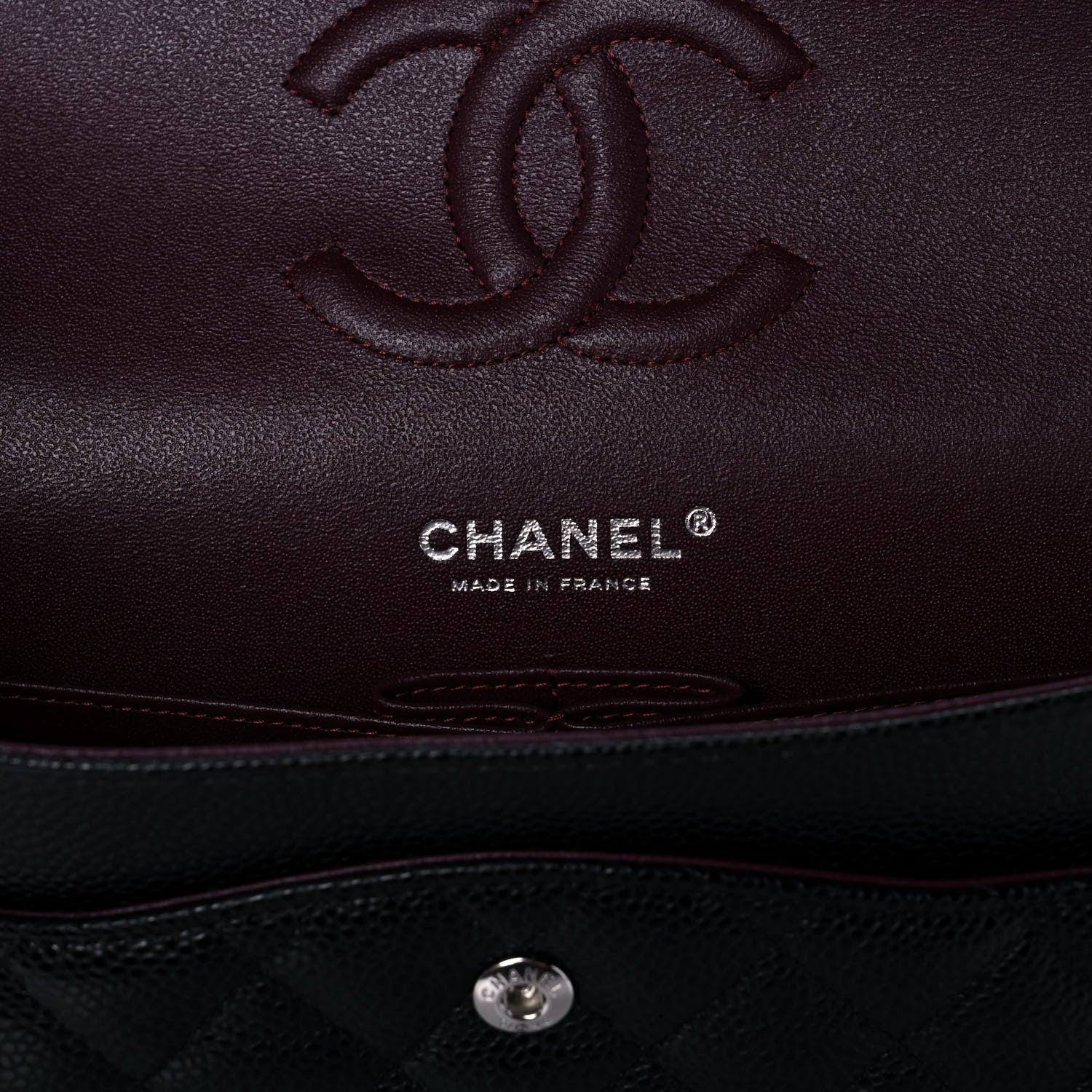 Chanel Caviar Quilted Medium Double Flap Black 6 of 11