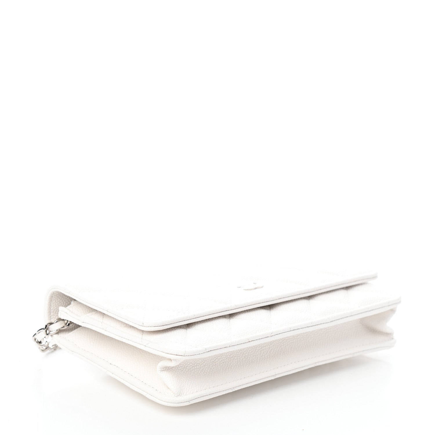 Chanel Caviar Quilted Wallet On Chain WOC White 4 of 11
