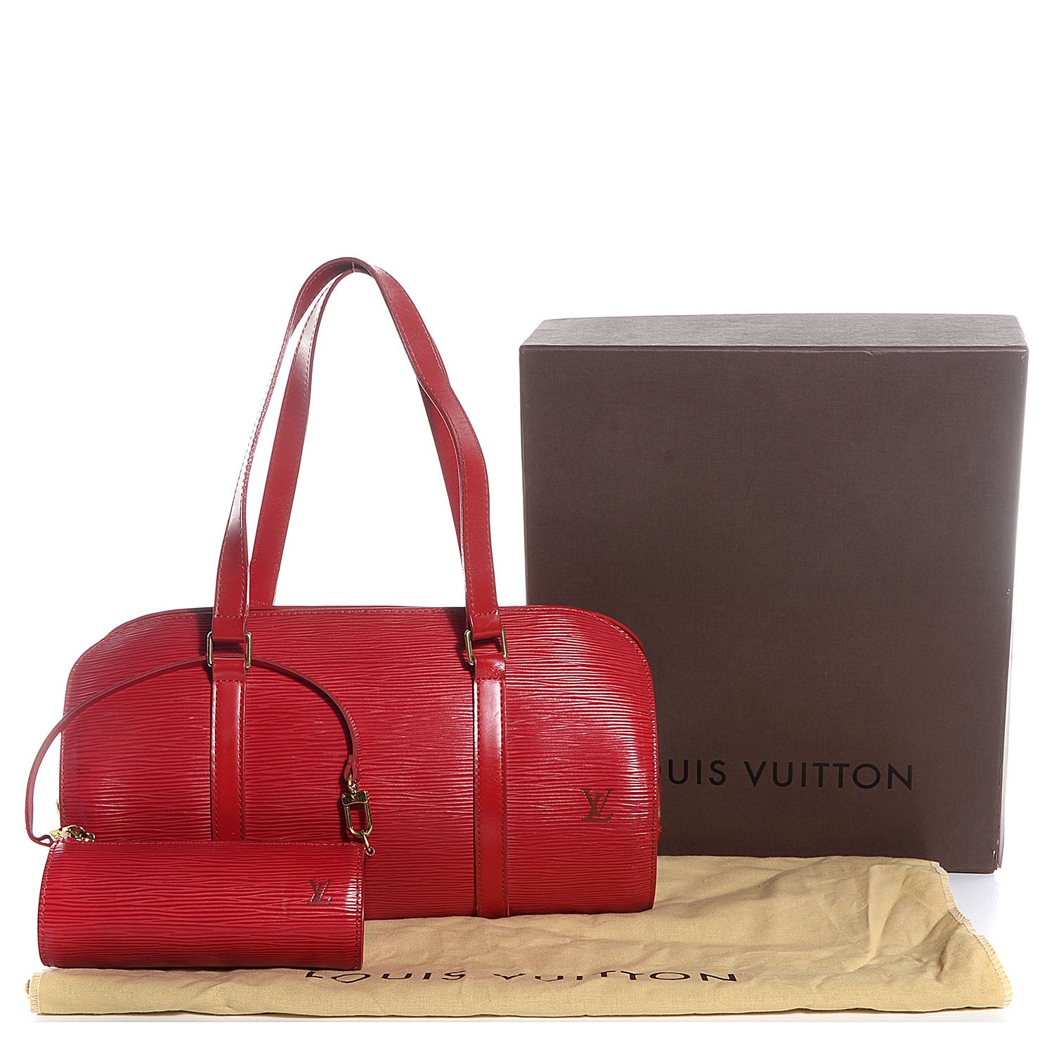 Louis Vuitton Epi Soufflot Rouge 5 of 8